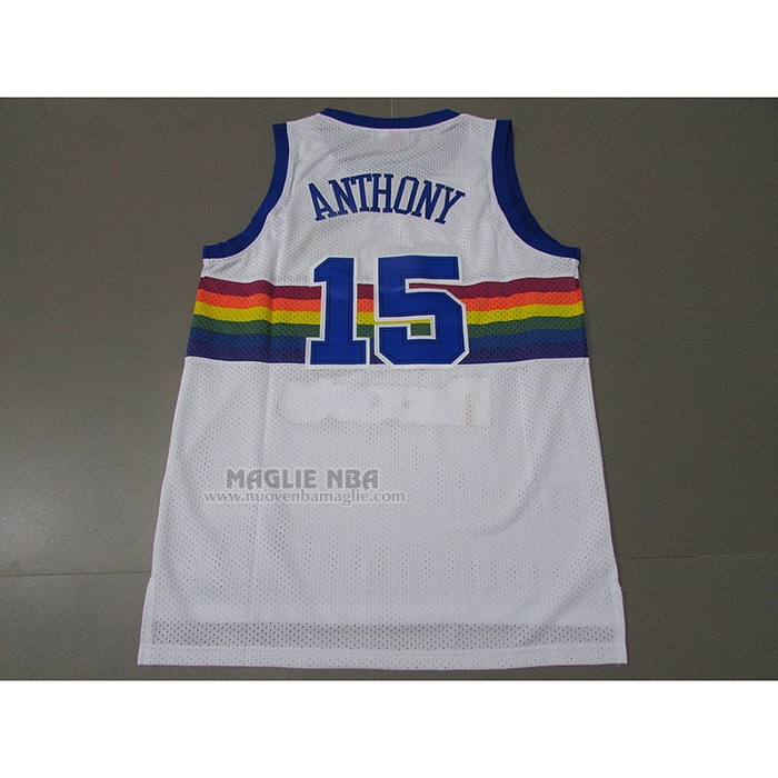 Maglia
 Carmelo Anthony NO 15 Denver Nuggets Mitchell & Ness 2003-04 Bianco
